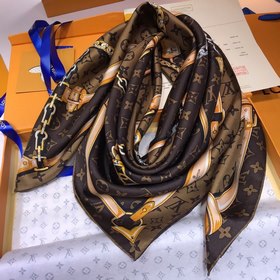 Louis Vuitton (Луи Виттен) Шарф из шелка высшего качества с диаго