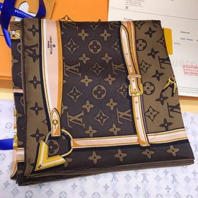Louis Vuitton (Луи Виттен) Шарф из шелка высшего качества с диаго