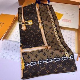 Louis Vuitton (Луи Виттен) Шарф из шелка высшего качества с диаго