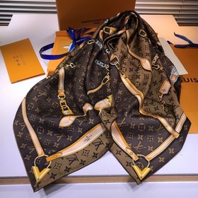 Louis Vuitton (Луи Виттен) Шарф из шелка высшего качества с диаго