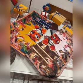 LV Тигр года ограниченная серия шарфов из шелка высшего качества