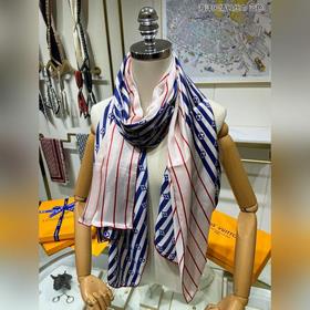 Длинный шарф в морском стиле, 100% шелк высшего качества Красные,