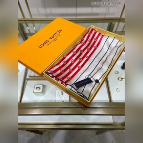 Длинный шарф в морском стиле, 100% шелк высшего качества Красные,