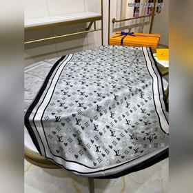 LV Двухслойный шелковый шарф с карточным узором, 100% шелк высше