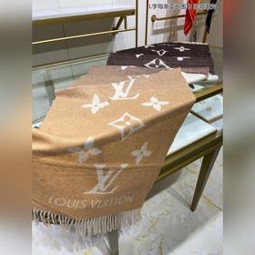 LV Шарф Reykjavik Gradient с буквой L из кашемира с градиентным 