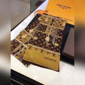 LV Двухслойный шарф с монограммой  100% высококачественный шелк