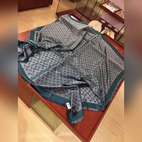 LV Изумрудный серебряный классический шарф с узором виде старинно