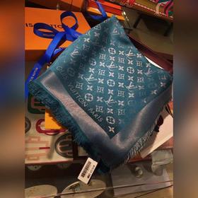 LV Изумрудный серебряный классический шарф с узором виде старинно