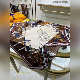 LV Skyline Квадратный платок City Edition 90% шелк, 100% шелк выс