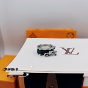 LV COLORS Кольцо с черным цветом Яркая эмаль сочетается с блестящ