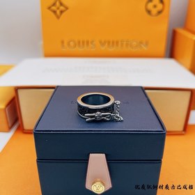 LV COLORS Кольцо с черным цветом Яркая эмаль сочетается с блестящ