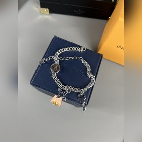 Браслет LV Monogram lock Классические буквы LV и цветочный узор M