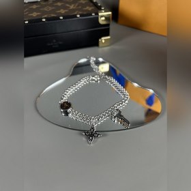 Браслет LV Monogram lock Классические буквы LV и цветочный узор M