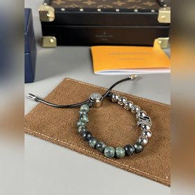 Браслет LV Monogram Beads Сочетание различных материалов подчерки