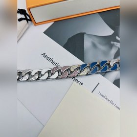 Браслет LV Chain Links Patches Сочетание кристаллов Swarovski и э
