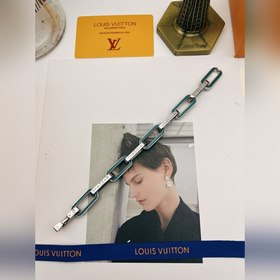LV Браслет с каплямиз бамбука, синий, мужской Браслет из нержавею