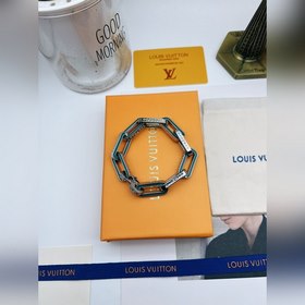 LV Браслет с каплямиз бамбука, синий, мужской Браслет из нержавею