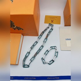 LV Браслет с каплямиз бамбука, синий, мужской Браслет из нержавею