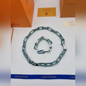 Мужской браслет из бамбуковых звеньев с каплями лака, 316 нержаве