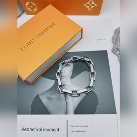 LV 316 Браслет из закаленной стали с бамбуковым узором. Яркий бр