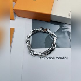 LV 316 Браслет из закаленной стали с бамбуковым узором. Яркий бр
