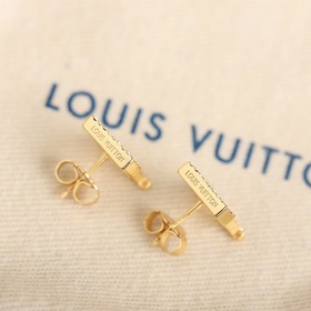 Серьги LV Iconic Серьги Кристаллы, инкрустированные в буквы бренд
