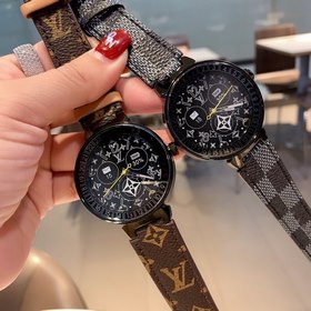 LV Louis Pattern Элегантные женские часы Корпус из нержавеющей с