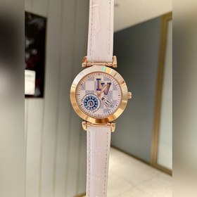 LV Louis Vuitton Tambour Monogram Bijou Циферблат молочно-белог