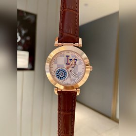 LV Louis Vuitton Tambour Monogram Bijou Циферблат молочно-белог