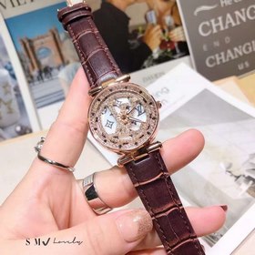 LV Часы «Время счастья» — стильные женские часы Безель полностью 