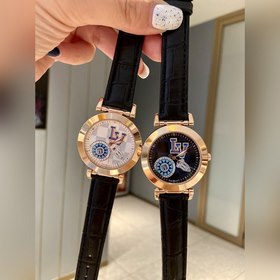 LV Louis Vuitton Tambour Monogram Bijou Циферблат молочно-белог