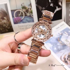 LV Часы «Время счастья» — стильные женские часы Безель полностью