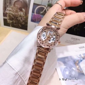 LV Часы «Время счастья» — стильные женские часы Безель полностью 