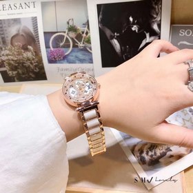 LV Часы «Время счастья» — стильные женские часы Безель полностью 