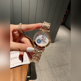LV Louis Vuitton Tambour Monogram Bijou Циферблат молочно-белог