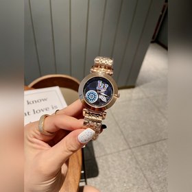 LV Louis Vuitton Tambour Monogram Bijou Циферблат молочно-белог