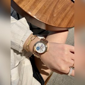 LV Louis Vuitton Tambour Monogram Bijou Циферблат молочно-белог