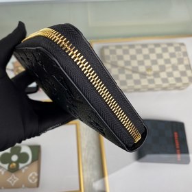 Классический кошелек LV, модель M61864, черный Классический коше