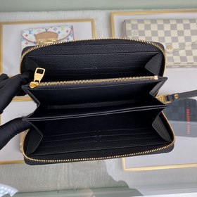 Классический кошелек LV, модель M61864, черный Классический коше