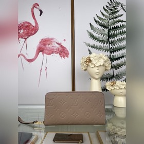LV Классический кошелек, модель M60571, цвет абрикосовый  Класси