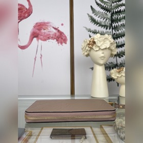 LV Классический кошелек, модель M60571, цвет абрикосовый  Класси