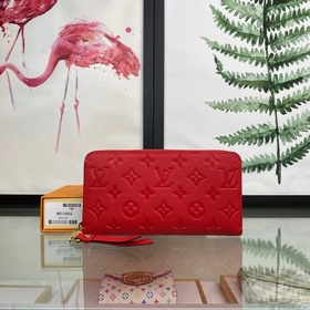 Классический кошелек LV, модель M61865, ярко-красный Классически