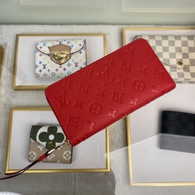 Классический кошелек LV, модель M61865, ярко-красный Классически
