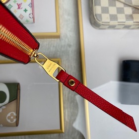 Классический кошелек LV, модель M61865, ярко-красный Классически