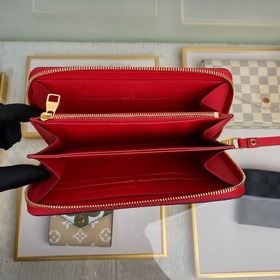 Классический кошелек LV, модель M61865, ярко-красный Классически