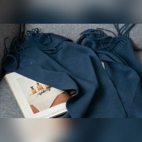 MaxMara Классический шарф из чистой шерсти Классический однотонны