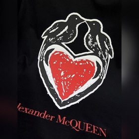 McQueen, модель для пар, модная футболка с круглым вырезом и коро
