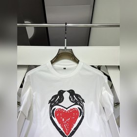 McQueen, модель для пар, модная футболка с круглым вырезом и коро