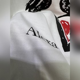 McQueen, модель для пар, модная футболка с круглым вырезом и коро