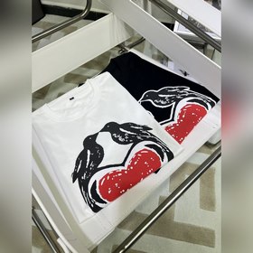 McQueen, модель для пар, модная футболка с круглым вырезом и коро